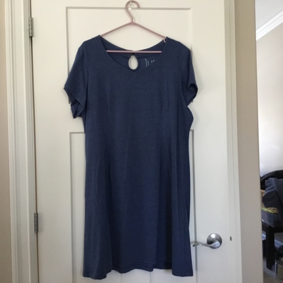 Vintage XXL plus size recycled fabric dress - Picture 2 of 5